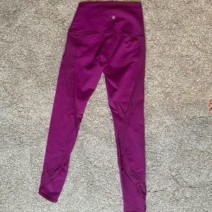 Lululemon high waisted mesh leggings